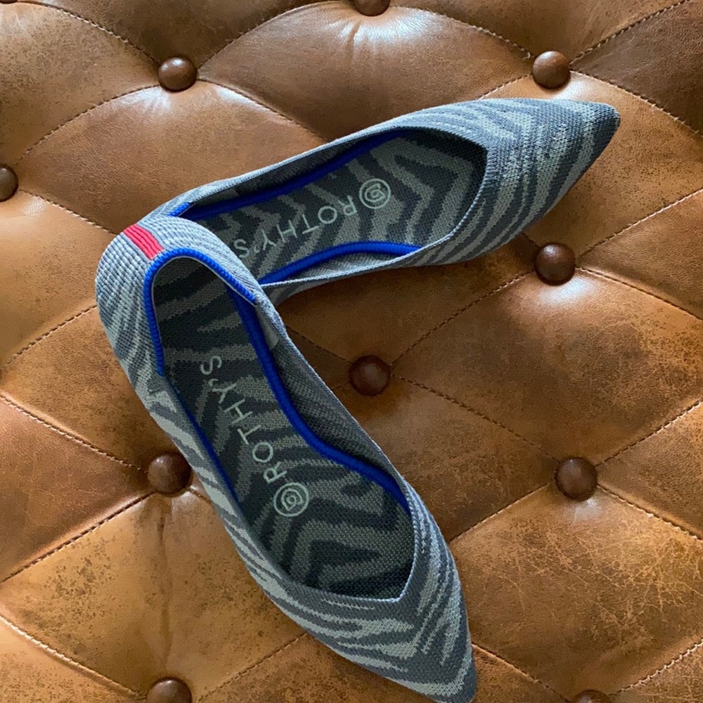 Rothy’s Grey Zebra Point